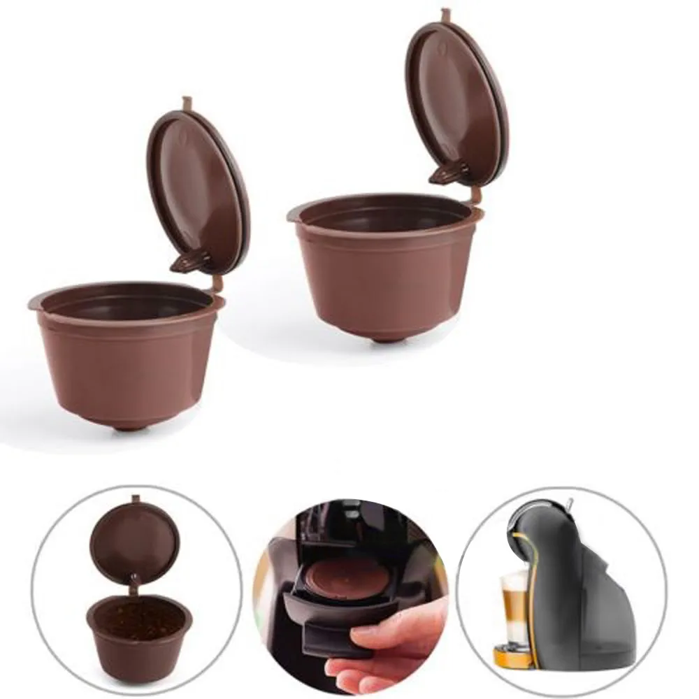 4 шт. многоразовые Nescafe Dolce Gusto Кофе фильтр для кофе чашки многоразового шапки ложка-кисточка фильтры Pod мягкий сладкий вкус@ 12В пост