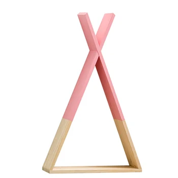 

Nordic Fresh Wooden Rack Wall Decoration Shelf Grocery Storage Hanging Ornaments Creative Wooden Craft Home Living Room Decorate
