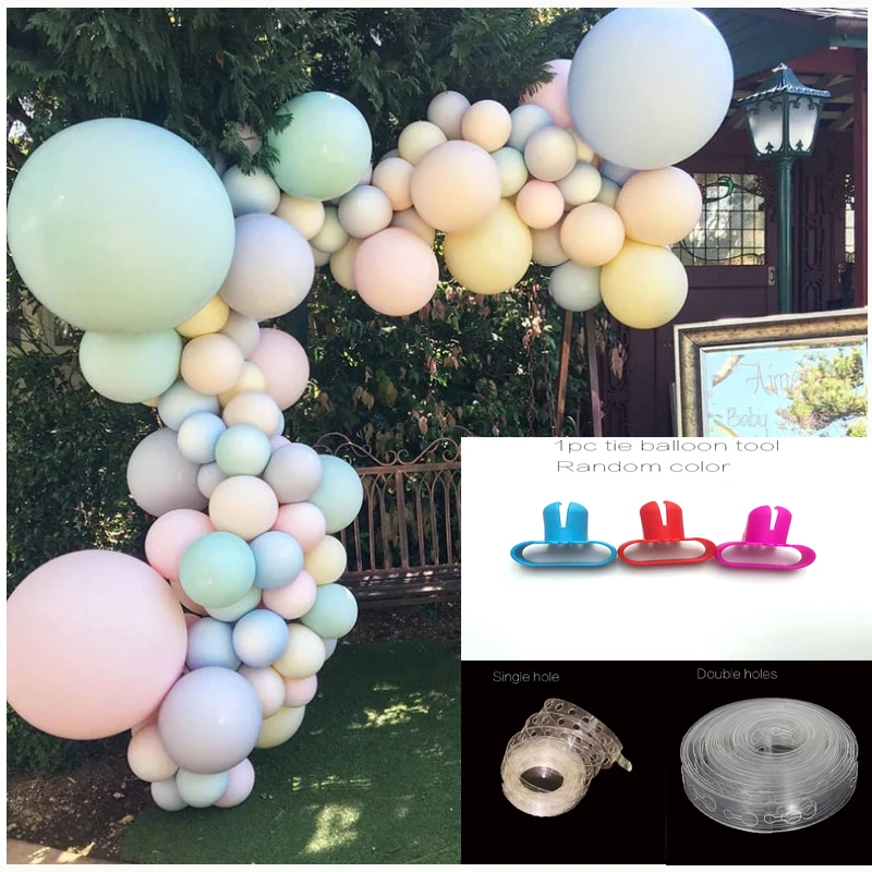 

Hot DIY Latex Balloons Modeling Tool Plastic Balloon Chain 5M Balloon Tie Knob Tool Birthday Party Wedding Decoration Supplies
