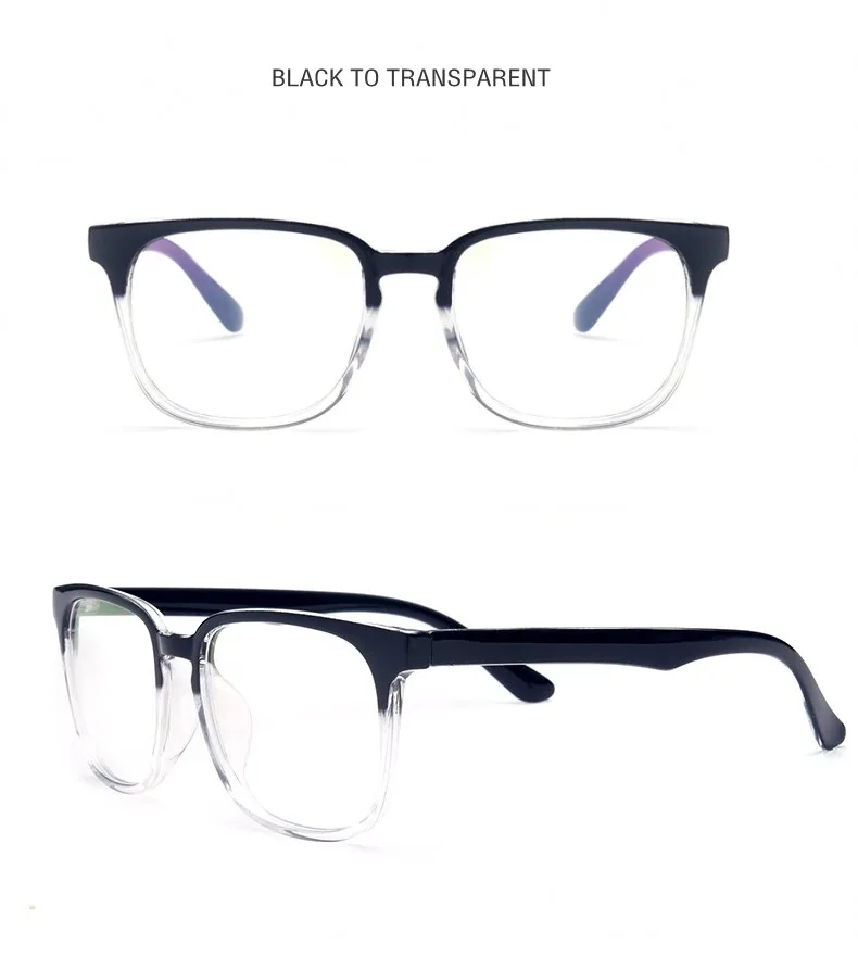 Модная квадратная оправа для очков, оптическая оправа для очков, прозрачные линзы, ретро очки для близорукости