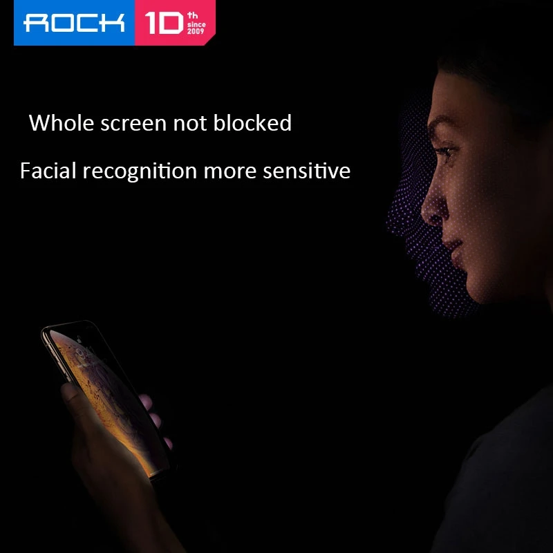 ROCK Защитная пленка для экрана, защита для iPhone X Xs Max, защитная пленка из закаленного стекла для iPhone 7 8 Plus