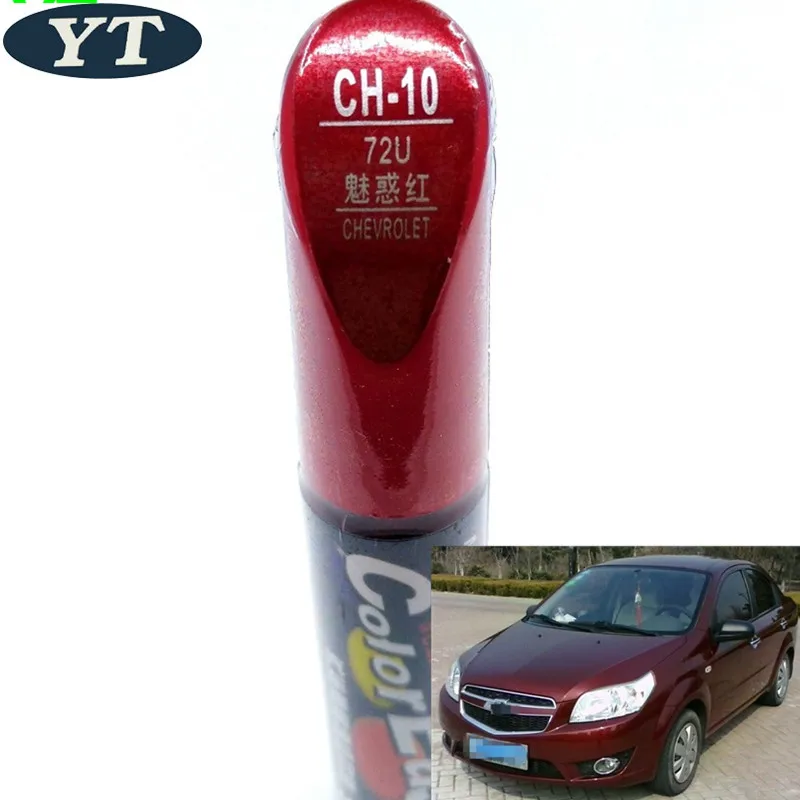 Car scratch repair pen, auto paint pen RED color for Chevrolet Cruze, SAIL,aveo,epica, trax