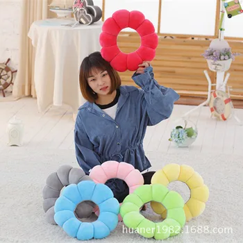 

Cartoon creative colorful Flower pillow amazing Nanoparticles neck pillow flower plush toy
