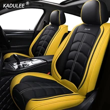 KADULEE роскошные кожаные чехлы для сидений автомобиля dodge caliber caravan journey nitro ram 1500 intrepid stratus