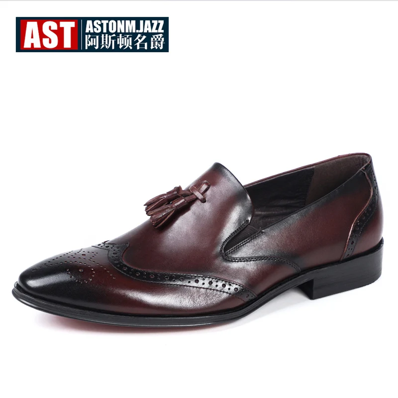 Buy US 6 11 Mens Tassel Oxfords Pointed Toe Dress