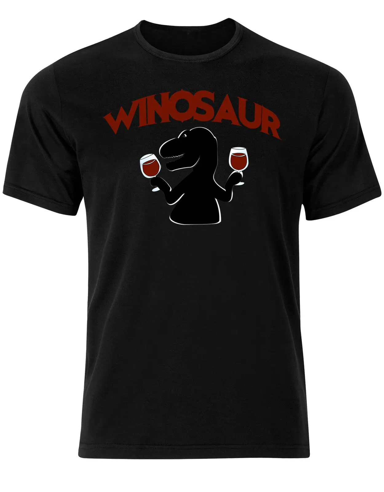 Winosaur Wine Enthusiast Funny Wine Time Quirky Mens T Shirt Top AH75