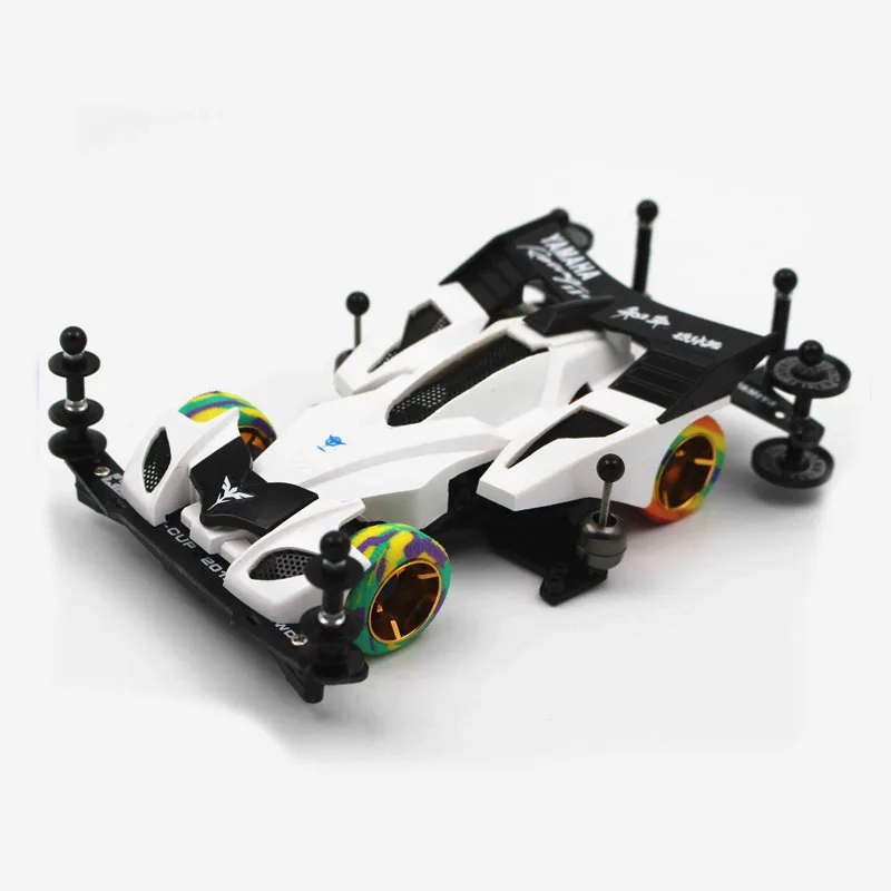 

1PC 4WD Car Model S2 Chassis Black White Hurricane Sonic Speed High End for RC Mini Racing DIY Modify Parts