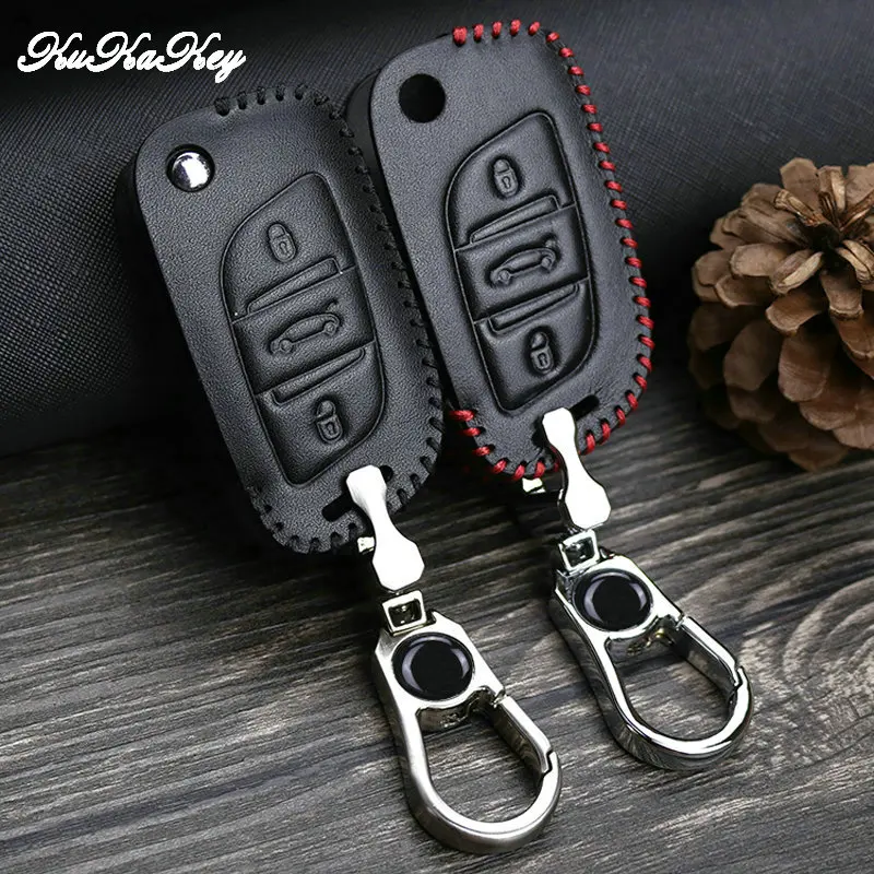 Kukakey Пояса из натуральной кожи для Citroen C2 C4L c5 c6 C8 Xsara Picasso Дело брелок Интимные