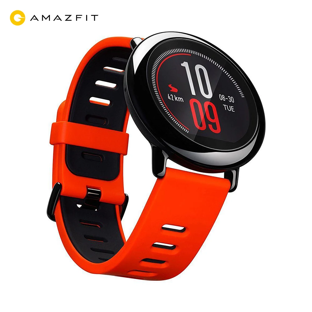 

AMAZFIT Smartwatch Red Fitness Heart Rate GPS for iPhone iOS and Android Phone 54.5 g, Relojes inteligentes