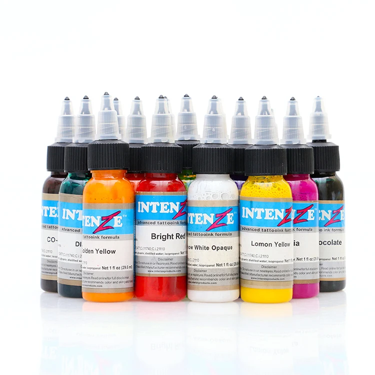 

14 color permanent tattoo pigment tattoo ink embroidery machine 30ml beauty tools
