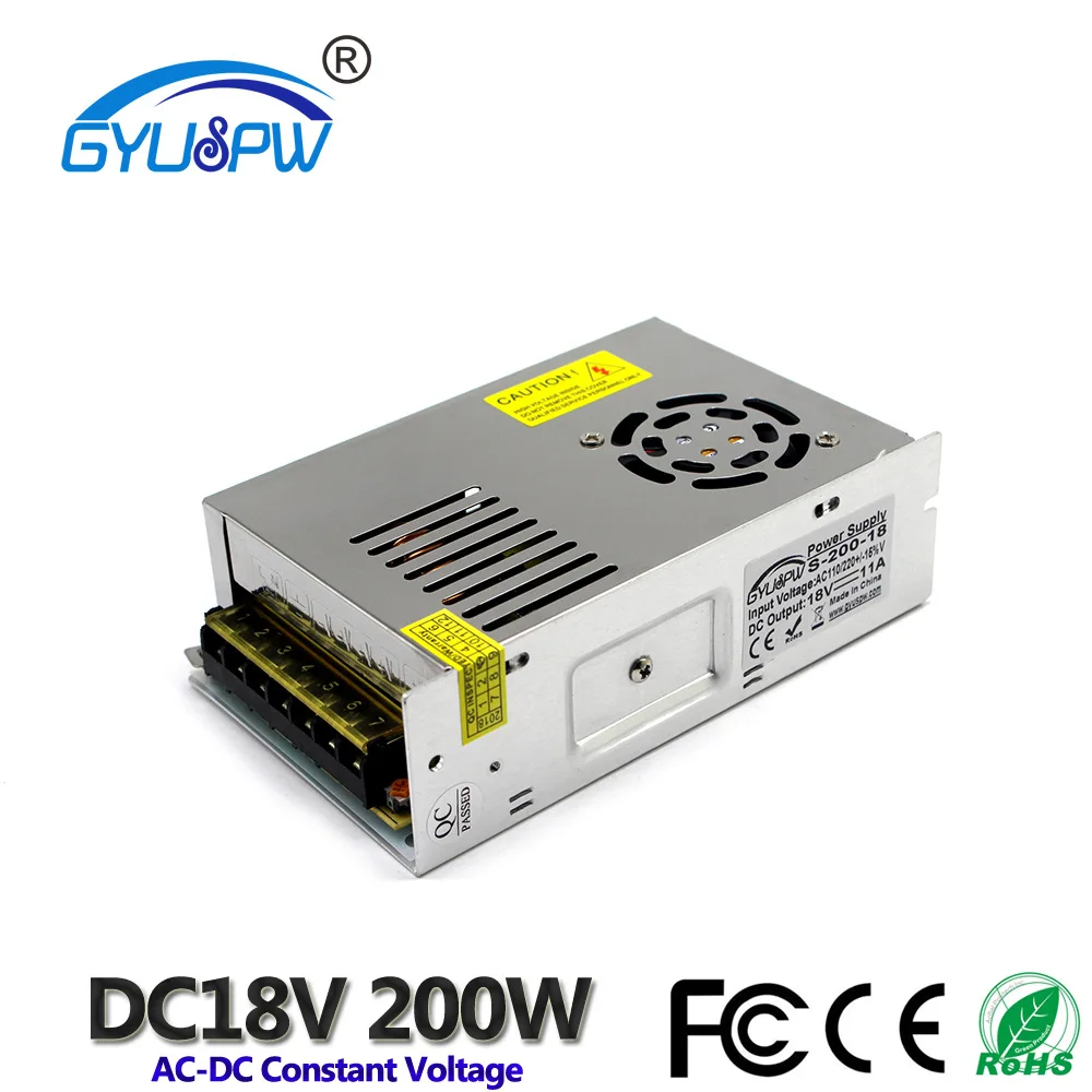 

DC18V 11A 200W Switching power supply AC 110V Drive power transformer Motor Power Supply for Printer Lamp Module