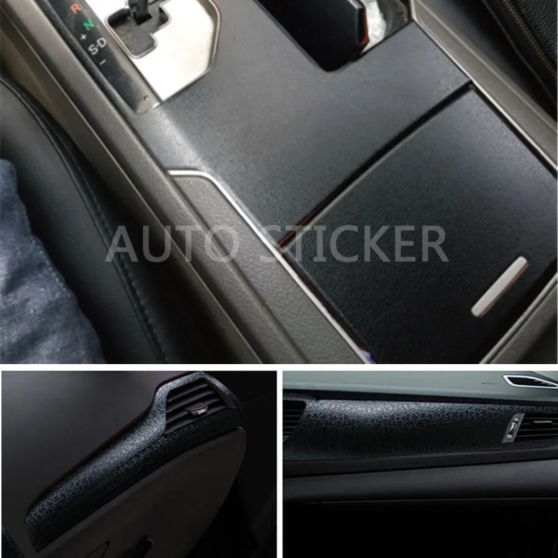 Black Leather Pattern PVC Adhesive Vinyl car sticker 33
