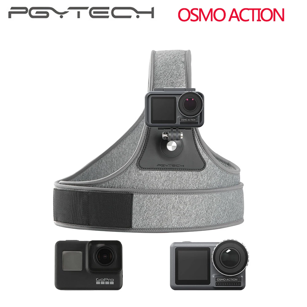 PGYTECH OSMO нагрудный ремень камеры для Dji Osmo Pocket Gopro Hero 7 6 Insta360 Sjcam аксессуары для экшн-камеры