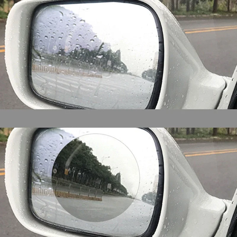 Авто-Стайлинг авто Анти-туман непромокаемые зеркало заднего вида, окно прозрачная защитная пленка для экрана автомобиль ясно Зеркало заднего вида наклейки