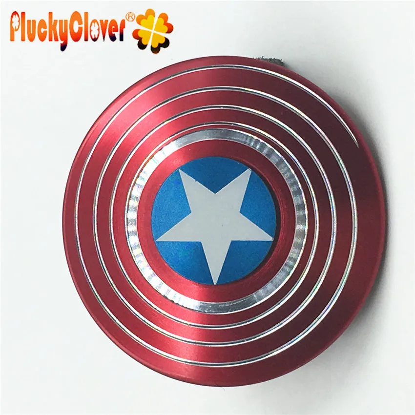 1 шт. Капитан Америка щит Спиннер металлическая рука Спиннеры Marvel Топ Spinner игрушки Beyblade Супергерои металлик Vinger гироскоп