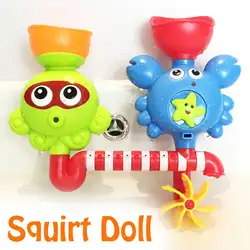 Забавная детская игрушка для ванны, детская ванная комната, распыление, поворотный душ, мультфильм, животные, уровень воды, игрушки для