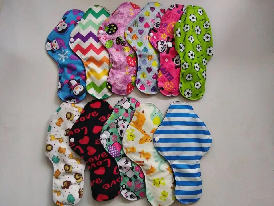 

Naughtybaby night use reusable menstrual pads for heavy flow, large size breathable women cloth pads Free Shipping 500pcs/lots