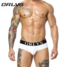 

ORLVS Brand Men Underwear Shorts Cotton Men Briefs Sexy Men briefs Panties 4 Colors Underpants Pouch OR102