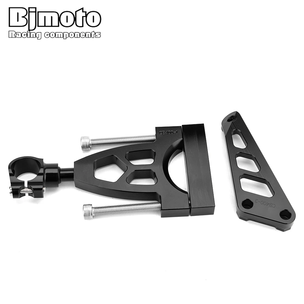 

BJMOTO Motorcycle Aluminum Steering Stabilize Damper Mount For Honda CB400 VTEC 99 Moto Shock Absorber Direction Damping Bracket