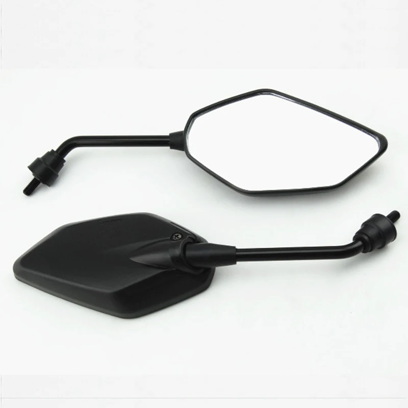 One Set Universal Motorcycle Mirrors 10mm Motorbike Rear View Mirror