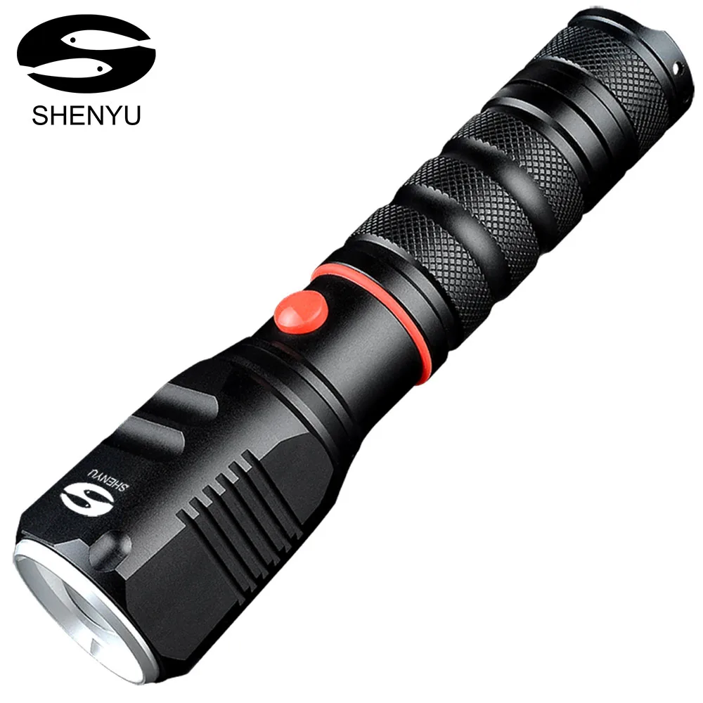 SHENYU Mini Tactical LED Flashlight Adjustable Focus Rechargeable