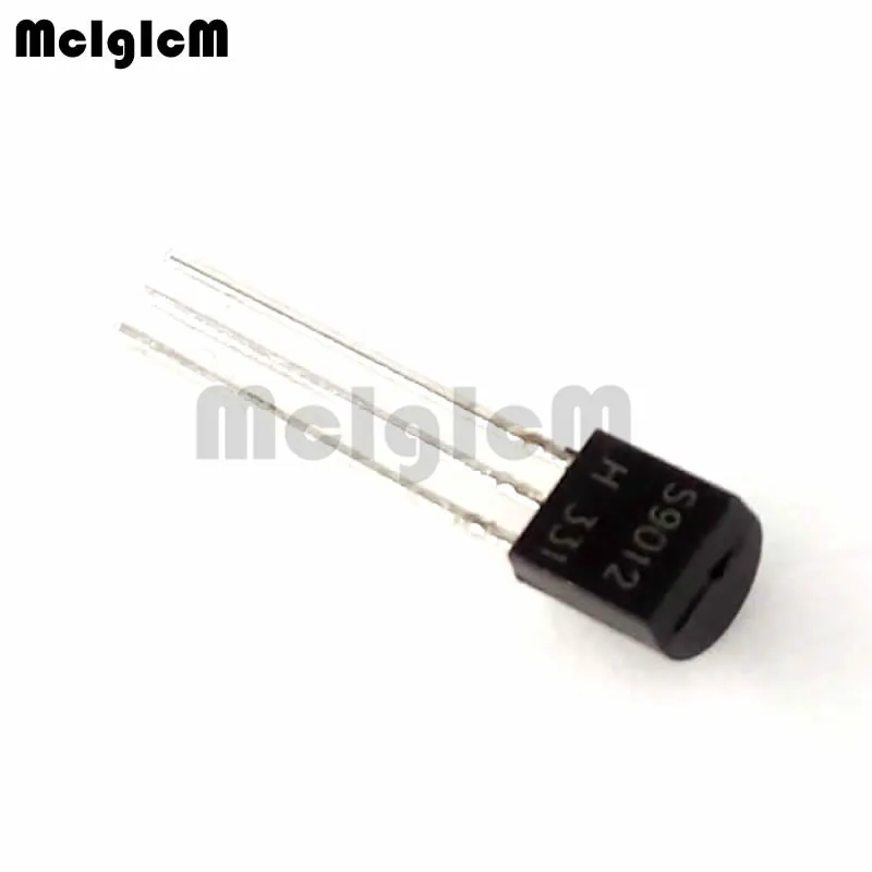 

MCIGICM 100pcs S9012 in-line triode transistor TO-92 0.5A 40V PNP