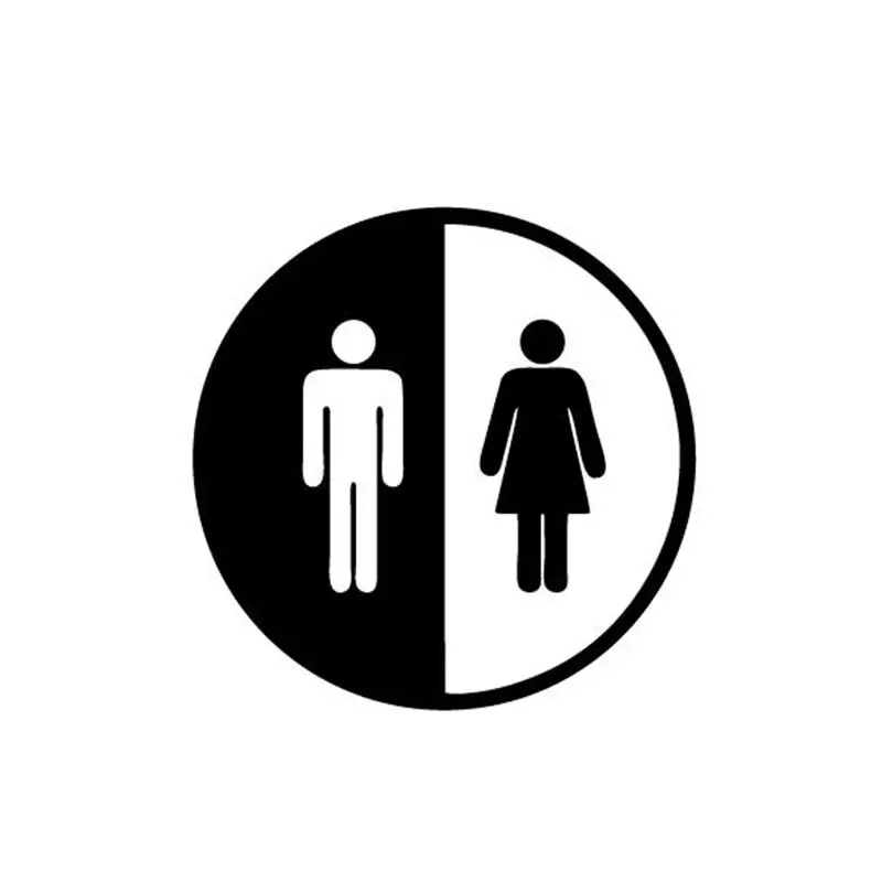

Creative Funny Toilet Entrance Sign Decals For Shop/Office/ Home/Hotel/Restaurant Vinyl Wall Sticker Decor Free Shipping