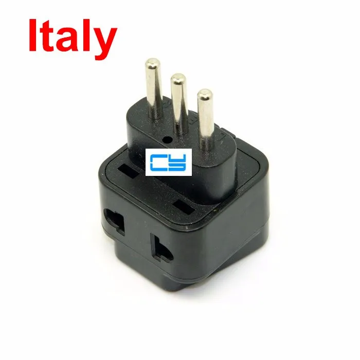 USA UK AU Europe to Italy Grounded Universal Travel converter Splitter