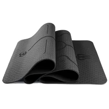 1830*610*6mm TPE Yoga Mat With Position Line Non Slip Carpet Mat For Beginner Environmental Fitness Gymnastics Yoga Mats
