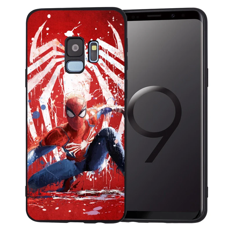 Мягкий чехол Marvel для samsung Galaxy Note 9 8 S9 S8 S10 Plus S7 Edge S10 Lite Venom Deadpool Человек-паук защитная задняя крышка - Цвет: 01