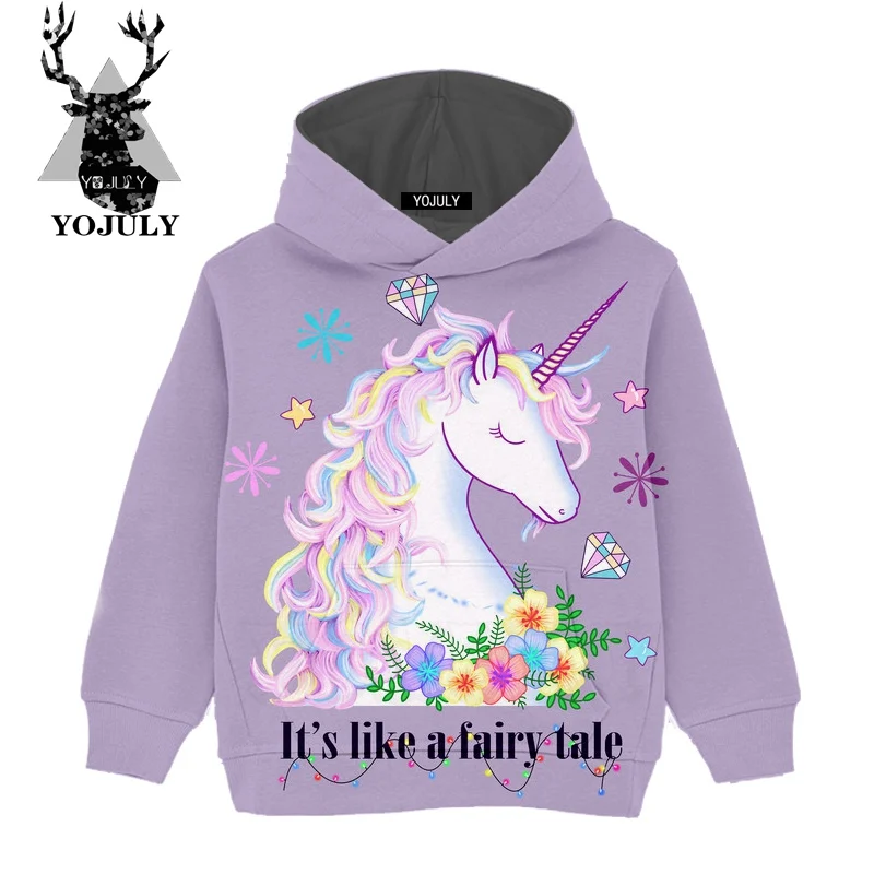 Yojuly новая одежда для мальчиков и девочек подростков Толстовка Harajuku Kawaii мечта Единорог 3D печати кофты с длинным рукавом детская одежда Лидер продаж C25 - Цвет: 3