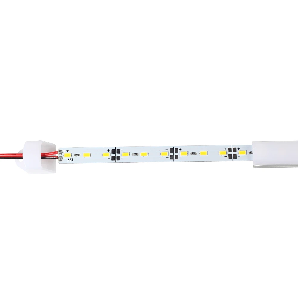 8 шт./лот 50 см DC12V светодиодный бар светильник 5730 SMD с крышкой ПК 5730 светодиодный жесткий полосу светильник Кухня шкаф светильник Настенный светильник