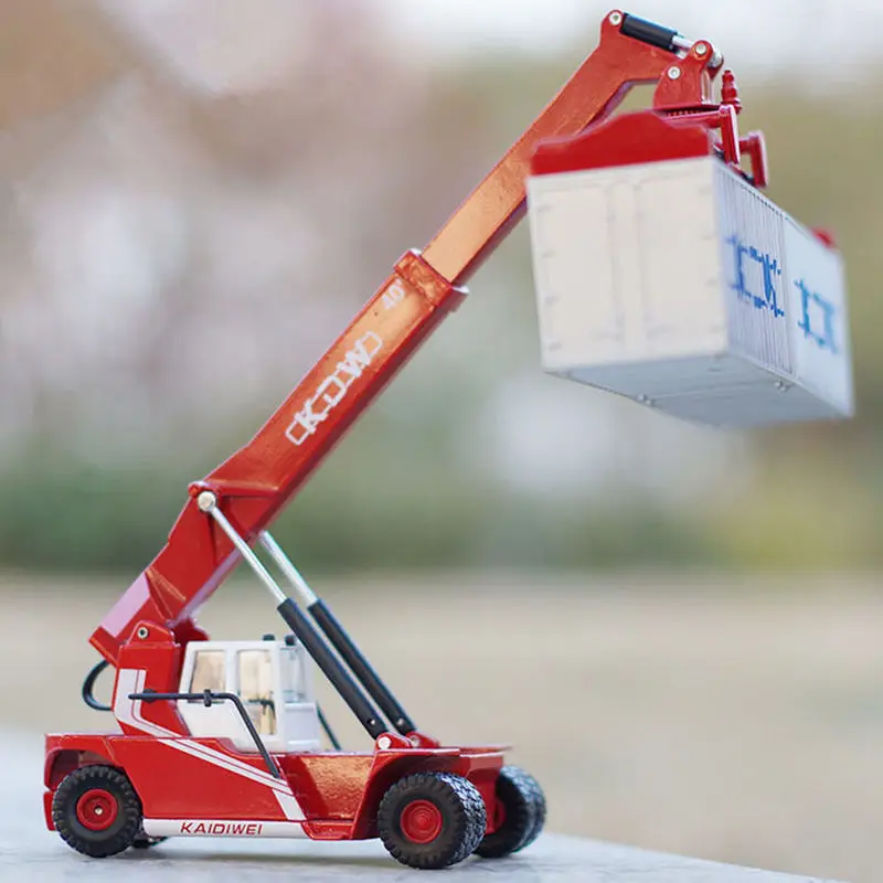 360 Degrees rotation 1:50 Alloy crane car model simulation scenario game Container derrick heavy forklift Construction vehicle