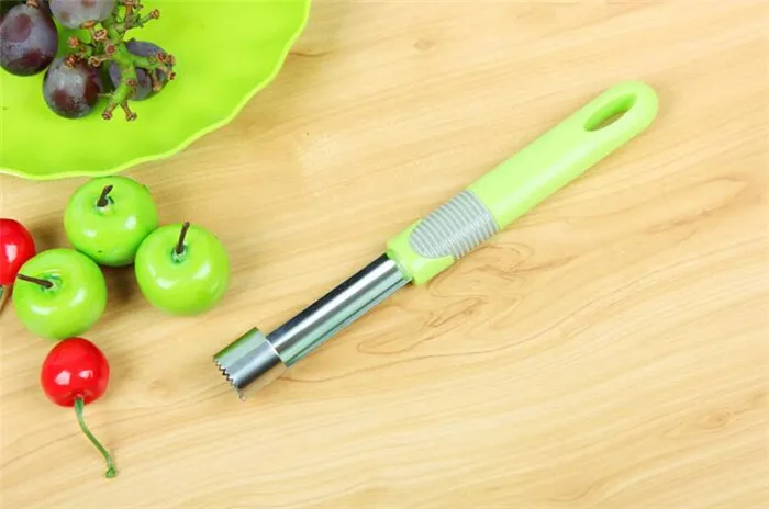 Бур яблок Нержавеющая сталь голова с Пластик ручка фрукты овощи Инструменты