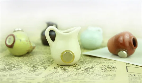 Little mini ceramics vases cute flower vases fridge magnets - 3