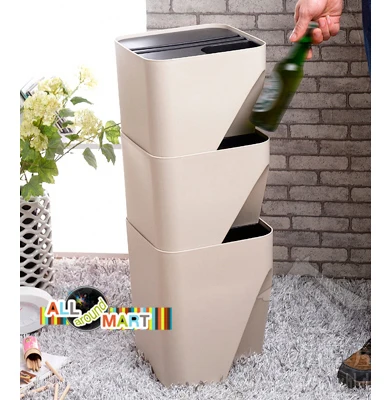 Large Home Kitchen Office Small Recycle Bin Can Waste Garbage