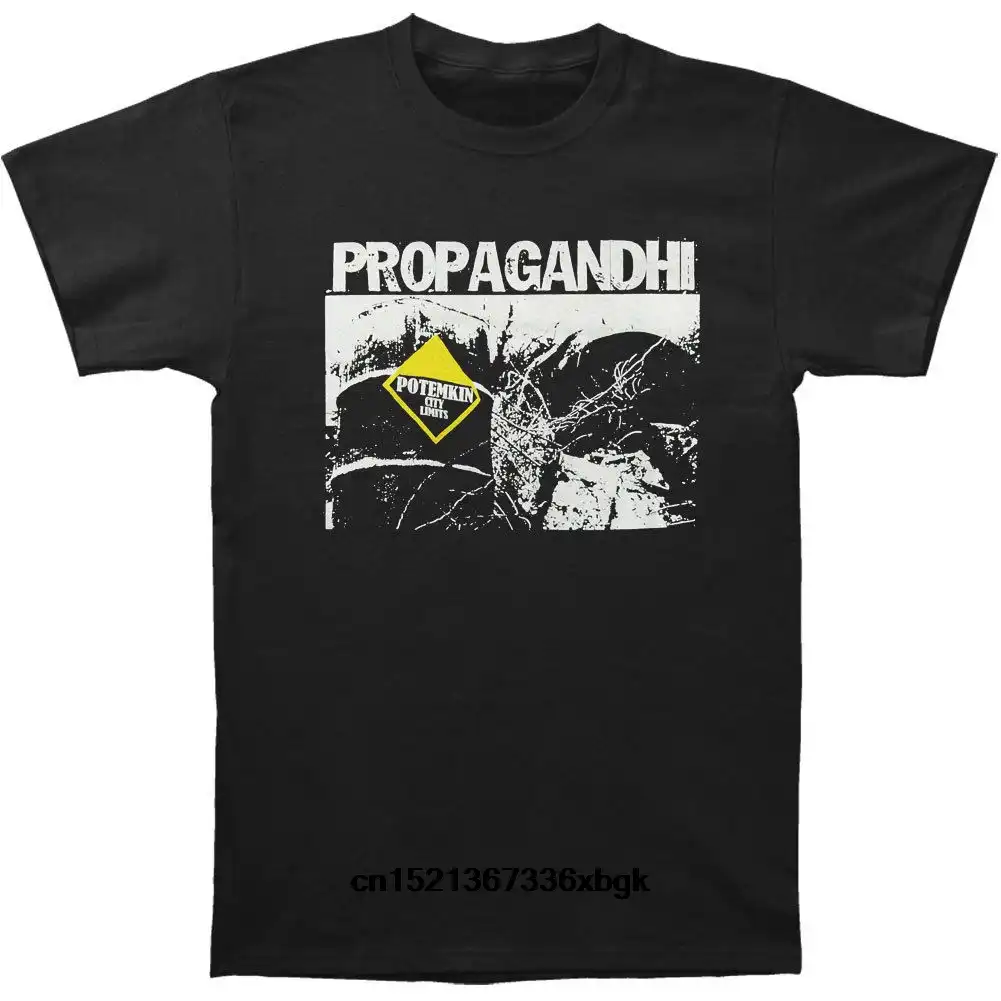 Возьмите Propagandhi Technocrazy Футболка слим черный классический Для мужчин круглый