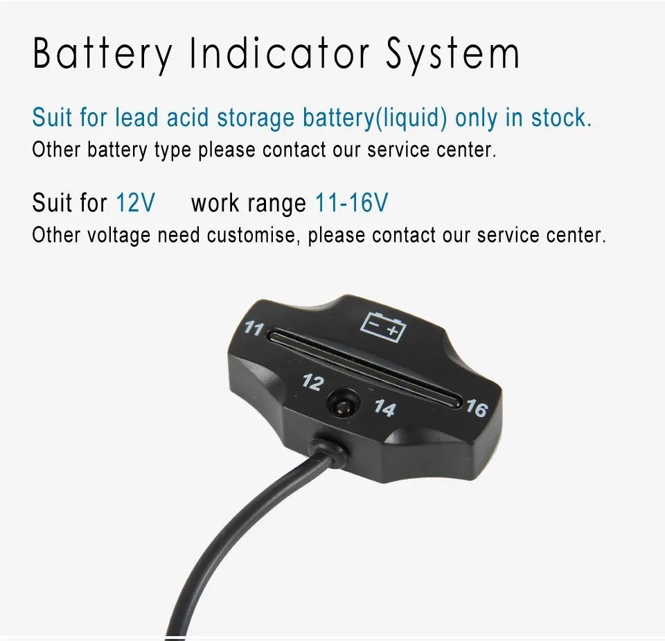 Тестер для батарей Индикатор заряда аккумулятора индикатор батареи 12 В для распылитель для мотоциклов van ATV jet ski e-bike Электрический экскурсионный автомобиль