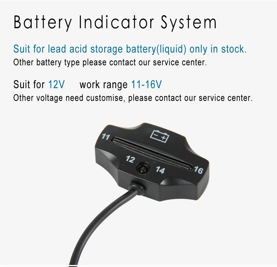 Индикатор батареи 12 В для распылитель для мотоциклов фургон ATV гидроцикл электровелосипед Электрический экскурсионный автомобиль