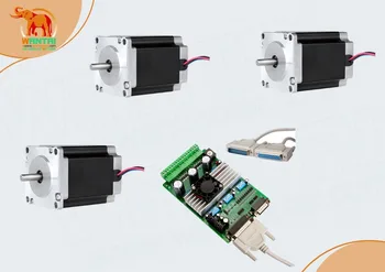 

(German Ship & Free to EU) Factory Directly!Nema 23 Stepper Motor 270oz-in,3.0A +3 Axis 3D Printer CNC Kit ,57BYGH633, 2phases