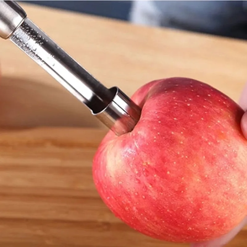 

Y096 Apple Corer Stainless Steel Pear Fruit & Vegetable Core Seed Remover Cutter Kitchen Gadgets Tools Silver