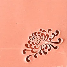 На заказ DIY ручной работы мыло штамп Керамика Глина печать акриловый материал мыло штамп изготовление цветок хризантемы шаблон плесень