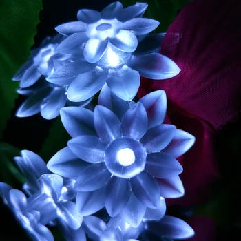 

YIYANG Outdoor LED for Wedding Lover's Day Decoration 5M Length Novelty Lotus Battery String Light Lighting String led-lamper