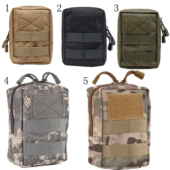 

Outdoor EDC Bag Multi-function Portable Military Tactical Pocket Durable Molle Tool Zipper Pockets Accessories