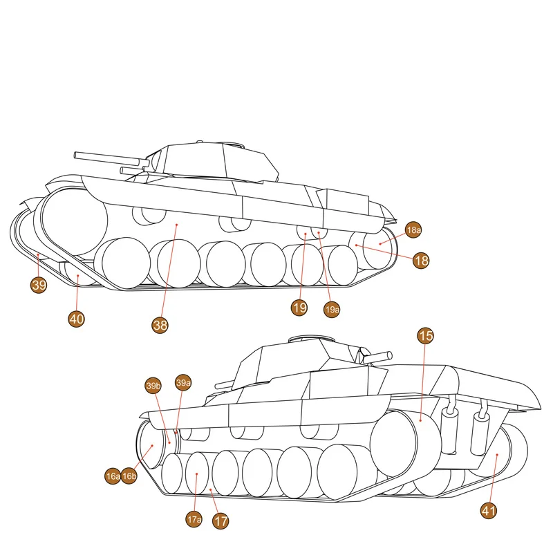 Lago Sweden 1:50 Tank DIY Бумажные модели детские игрушки игра головоломка сборка ручная