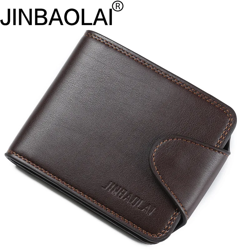

Men wallet PU leather wallets luxury brand clutch wallet short money clip men's leather wallet male purse cuzdan JINBAOLAI 222