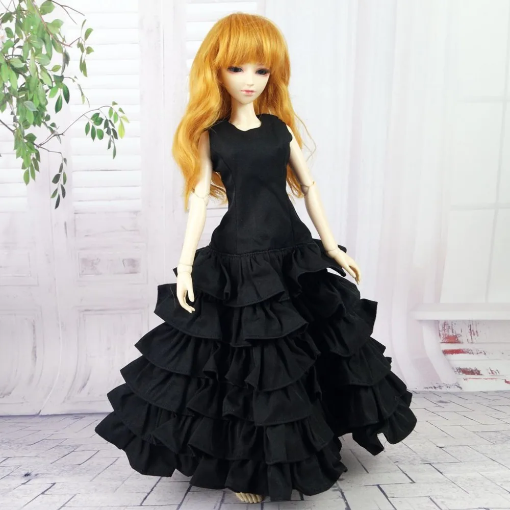

BJD Female Black Cake Dress Skirt Outfits Clothing For 1/4 17" 44cm 1/3 24" Tall BJD doll MSD DK DZ AOD DD Doll Wear FREE SHIPPI