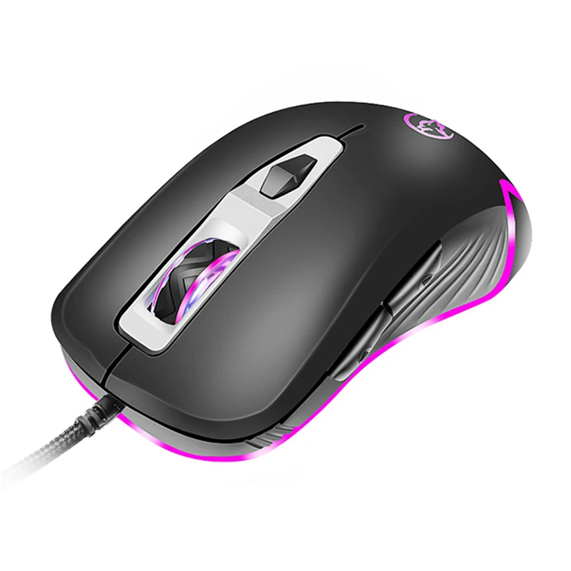 USB Проводная 3200 dpi оптическая игровая мышь RGB дыхательный светильник/Поворотная лампа с подсветкой эргономичная компьютерная мышь для ноутбука