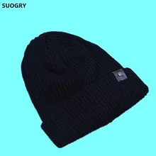 Мода полностью Железный шляпа с пряжкой для женщин и девочек мужские вязаные шапки женские черные осенние зимние вязаные шапки облегающая шапка шапки