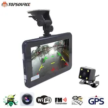 7″ GPS Navigation Car DVR 16G AVIN Android Radar Detector with Rear view Camera Dashcam Automobile Navigator Navitel Map Sat nav